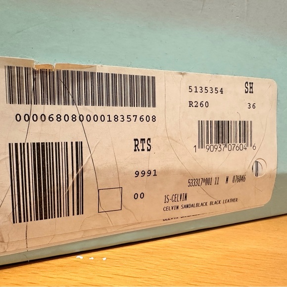 1. State black leather sandals, brand new new in box - Picture 6 of 7